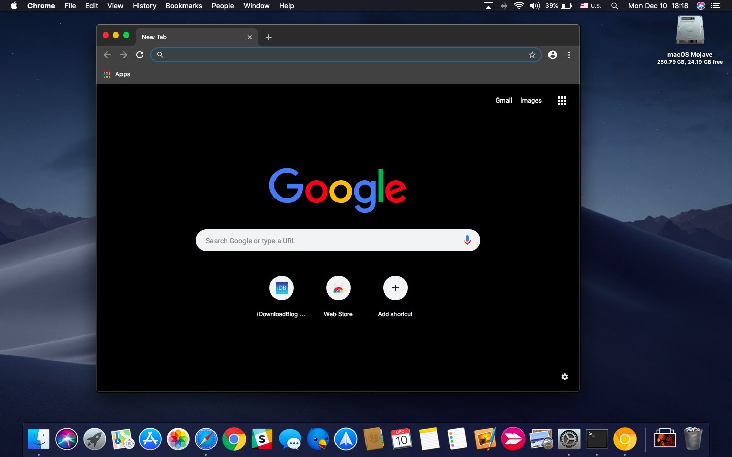 chrome downloads as drive for mac